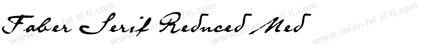 Faber Serif Reduced Med字体转换